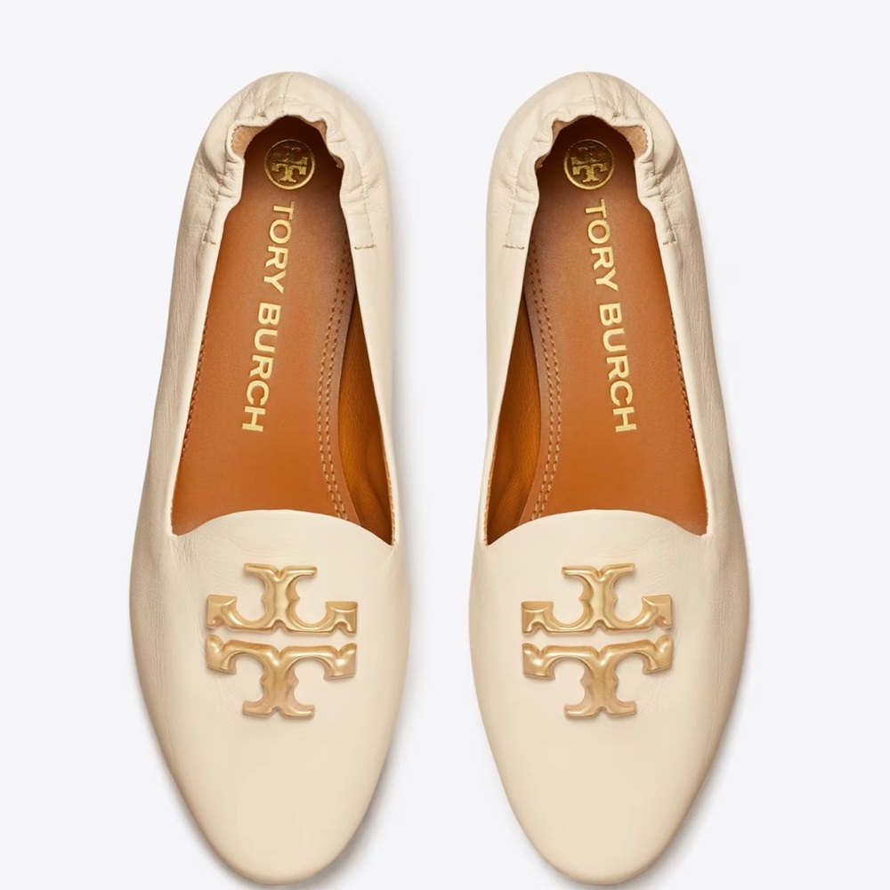 Brands New, Never Used, NWT. Tory Burch Eleanor Loafers in cream size 8.